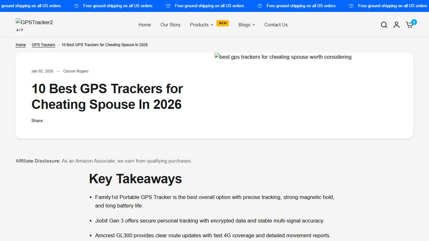 10 Best GPS Trackers for Cheating Spouse In 2026 – GPSTracker24/7